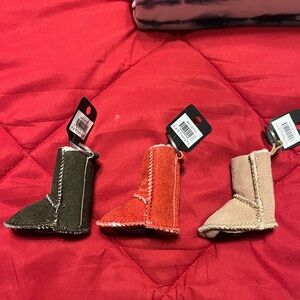 NWT UGG Australia Mini Boot Keychain. Choice of color with Lip Balm